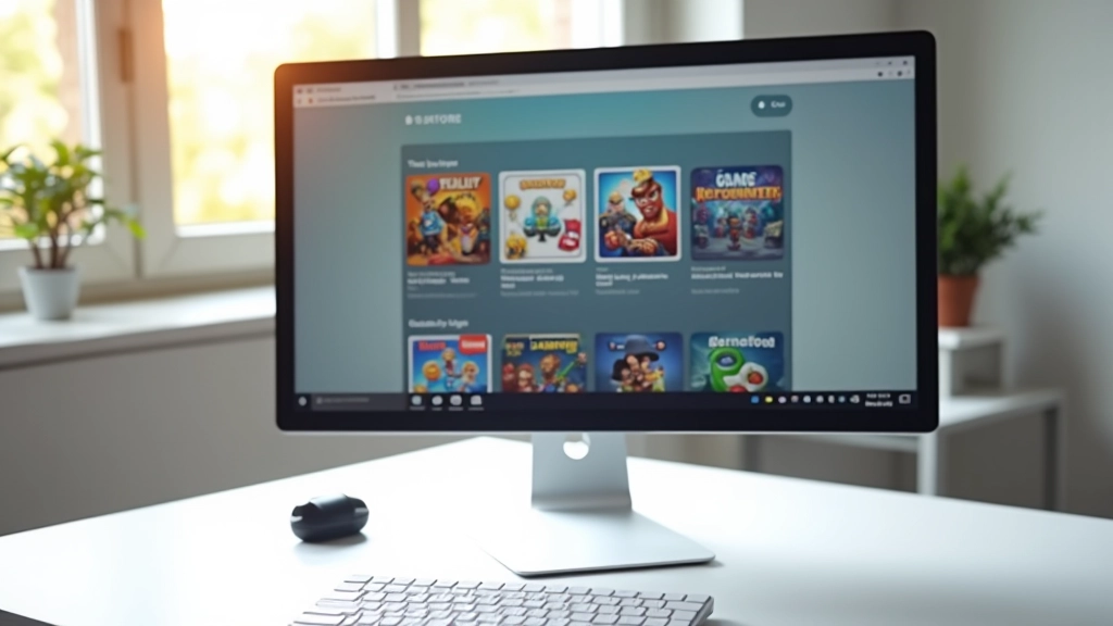 App Store interface showing game listings and ratings