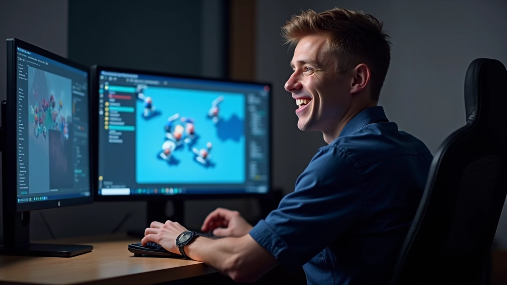 Unity game development interface showing 2D scene editor with sprite assets and game preview window