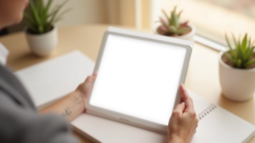 Tablet screen showing iOS App Store review guidelines document and submission checklist with checkmarks
